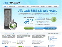 Tablet Screenshot of hostmaster.com